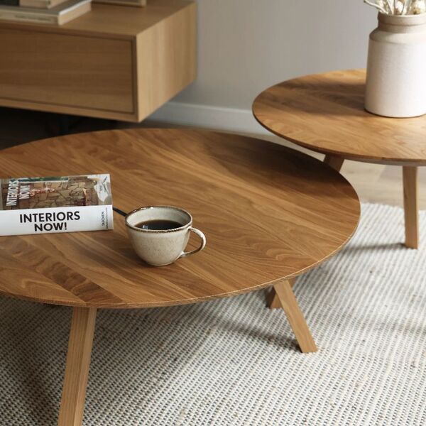 Set de 2 tables basses bois