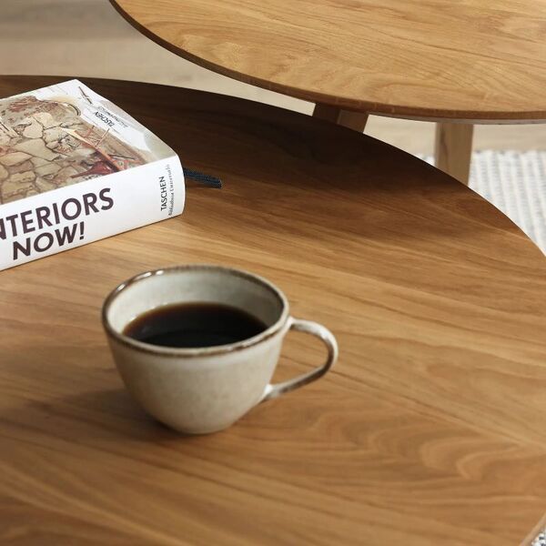 Set de 2 tables basses bois