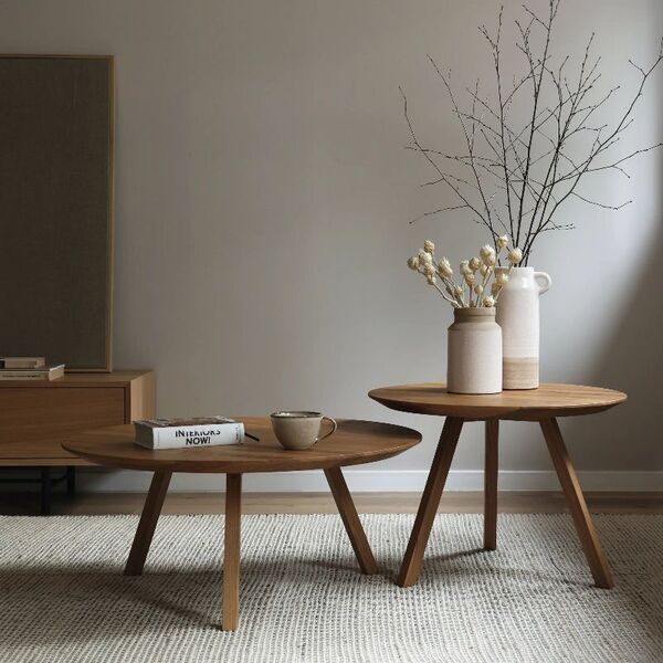 Table basse design chêne