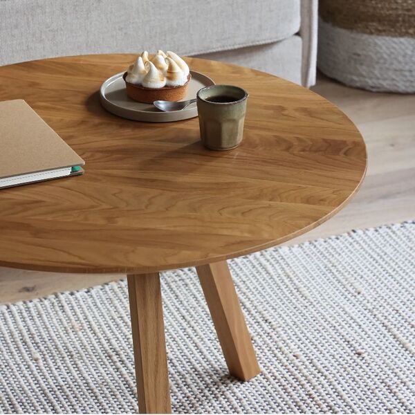 Table basse design chêne