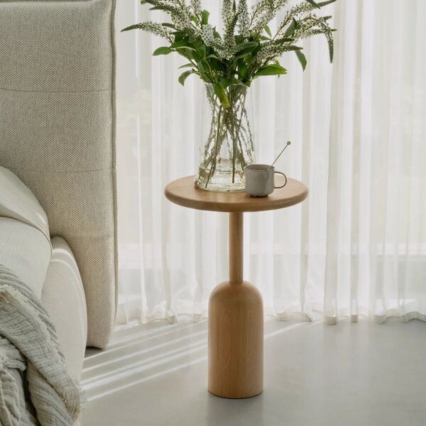 Table chevet bois design