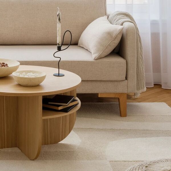 Table basse ronde en bois