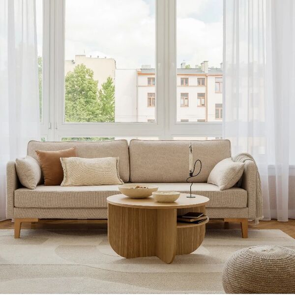 Table basse ronde en bois