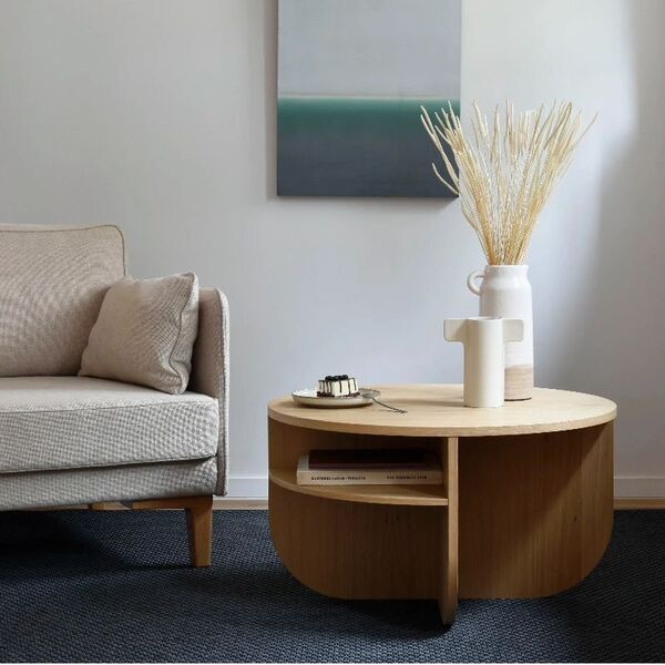 Table basse bois ronde