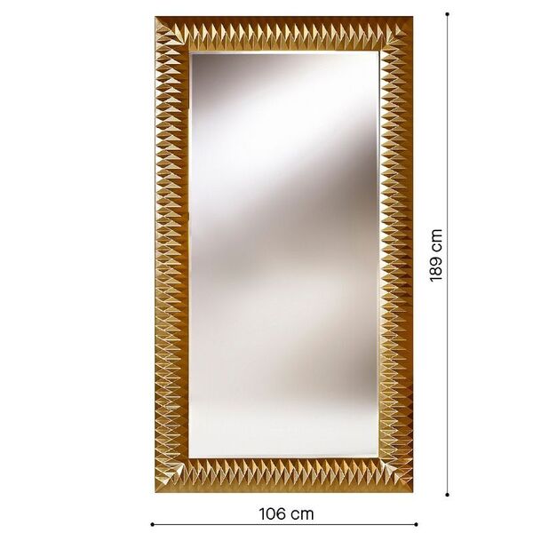 Miroir mural doré rectangulaire