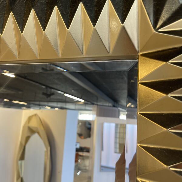 Miroir rectangle doré