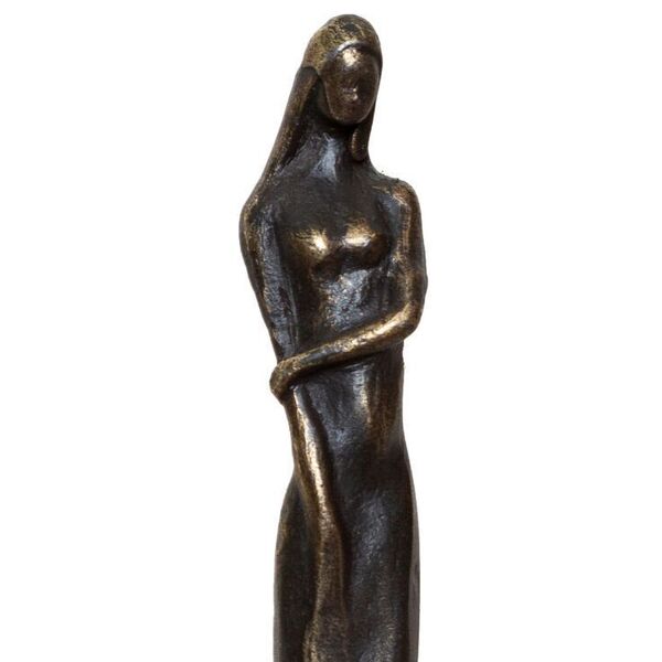SCULPTURE STATUE BICHE en régule Patiné Sur Socle en marbre noir crème SCULPTURE STATUE BICHE en régule Patiné Sur Socle en marbre noir crème
