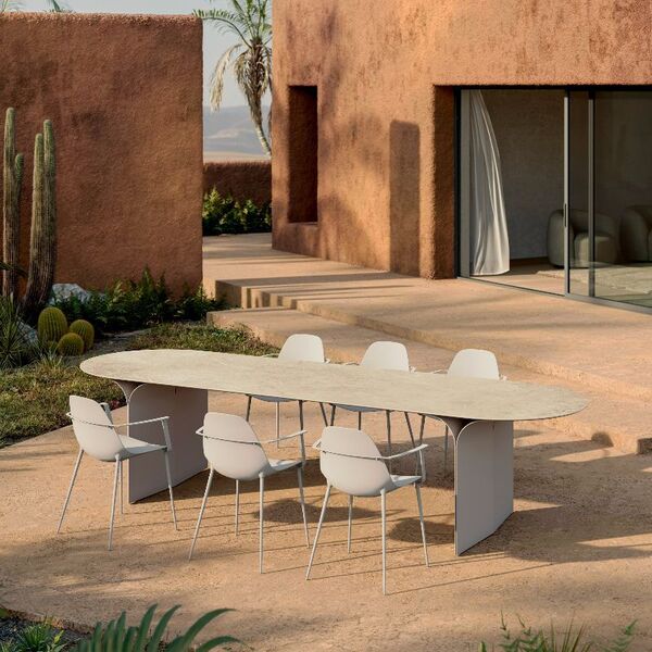 Table à manger céramique et métal