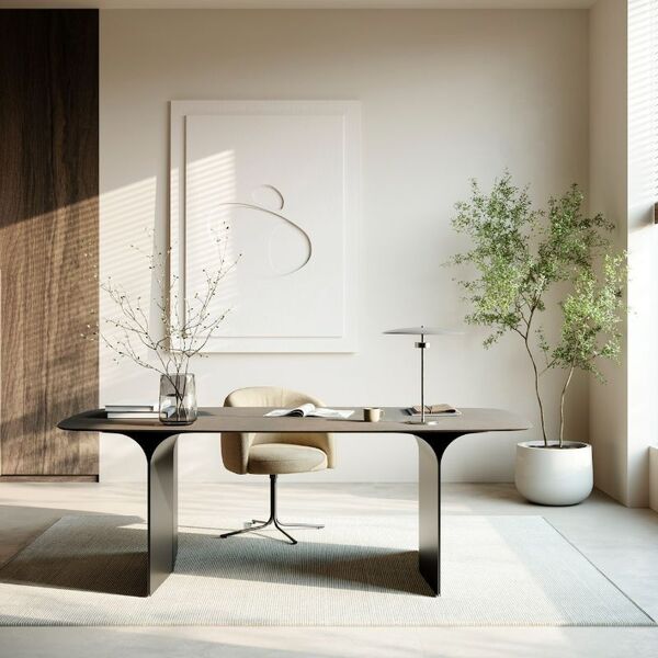 Table à manger céramique et métal