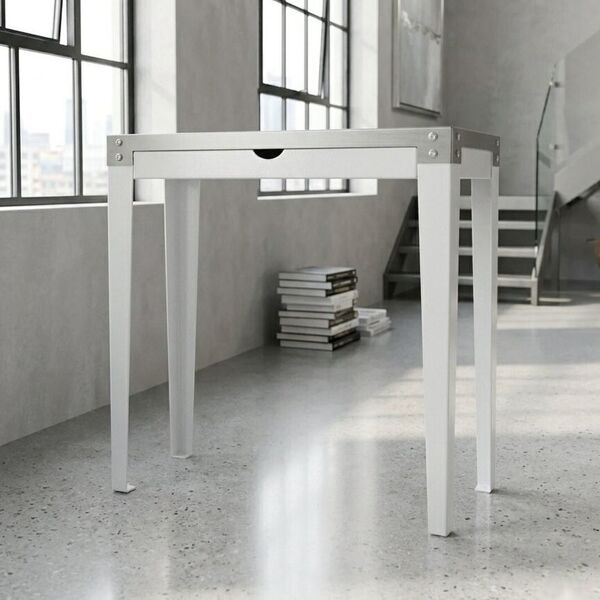 console métal tiroir