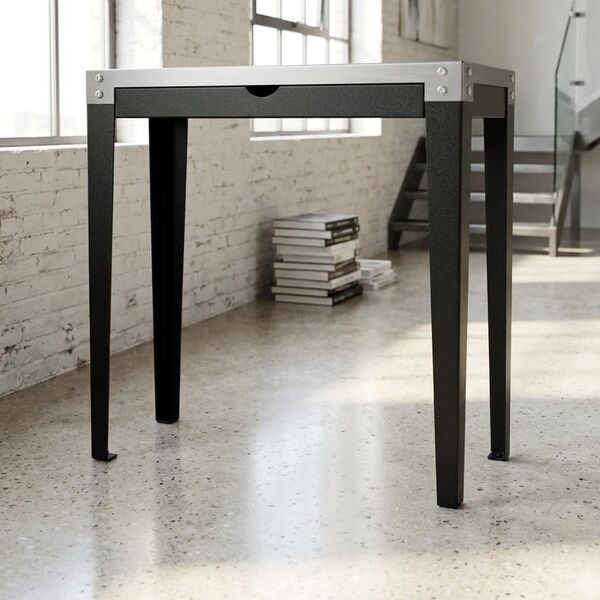 console métal tiroir