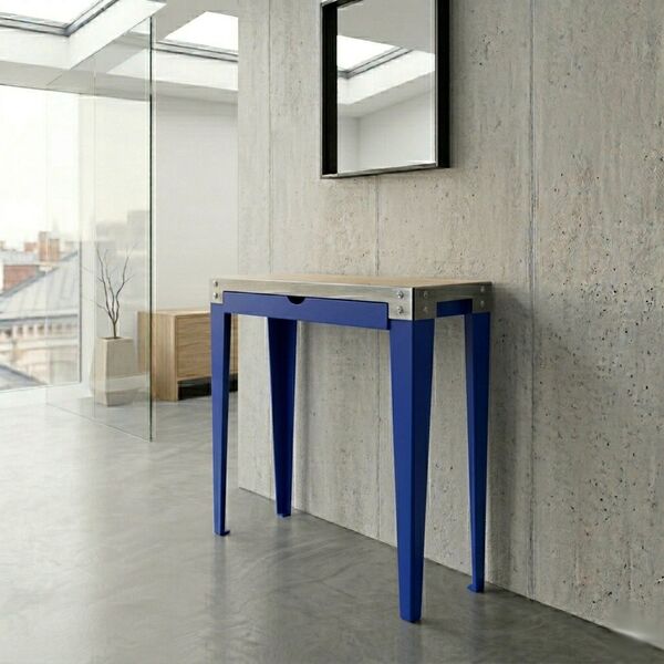 console métal tiroir