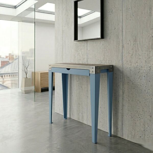 console métal tiroir