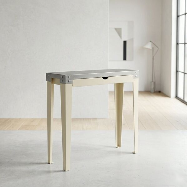 console métal tiroir