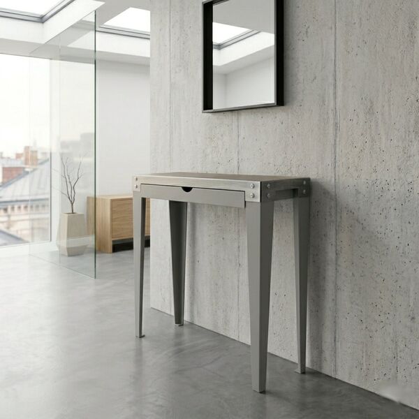 console métal tiroir