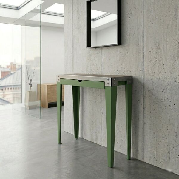 console métal tiroir