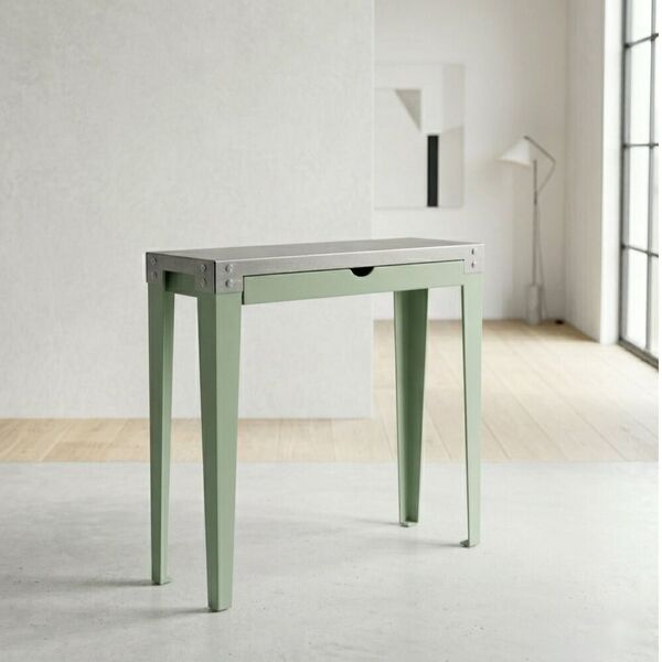 console métal tiroir