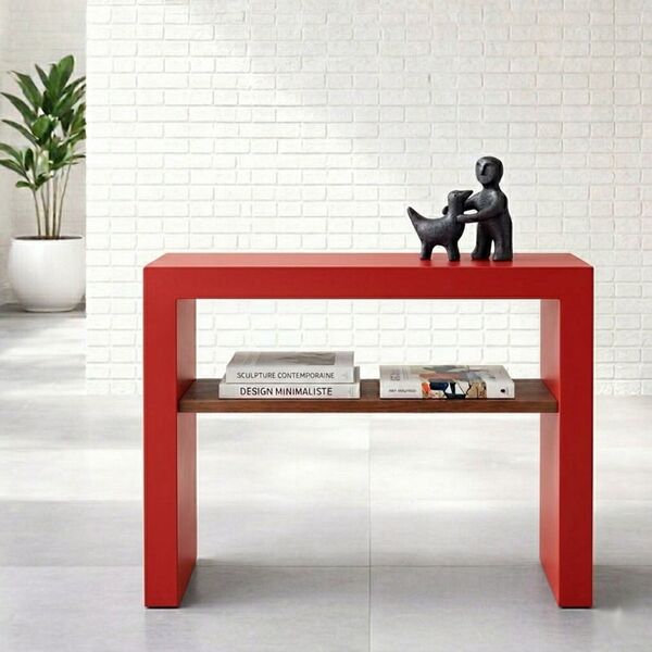 Console d'entrée avec étagère