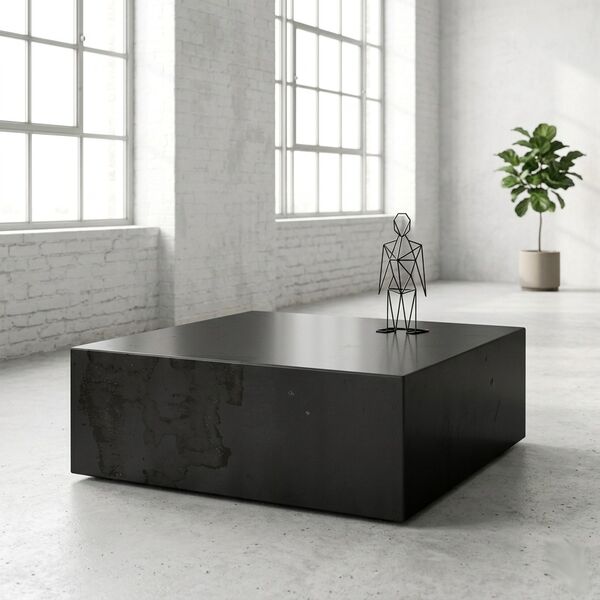 Table basse métal cube