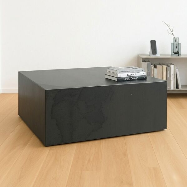 Table basse métal cube