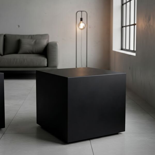 Table de chevet noire