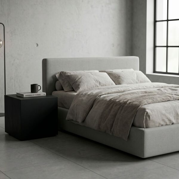 Table de chevet noire