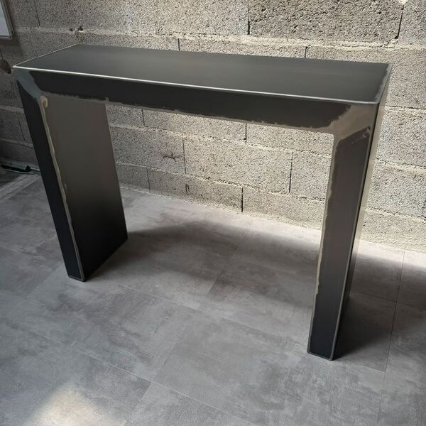 Console metal brut