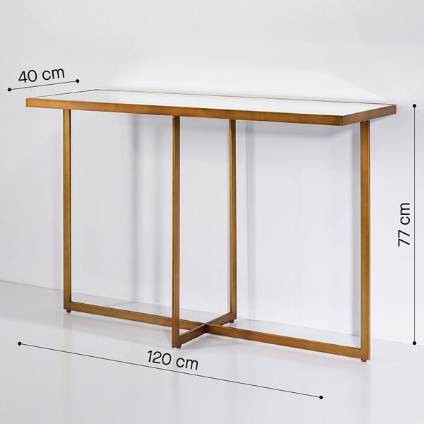 Console plateau miroir