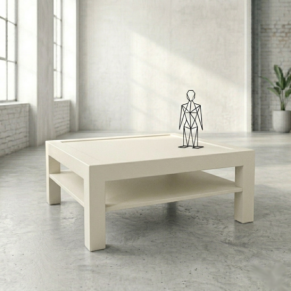 Table basse design blanche