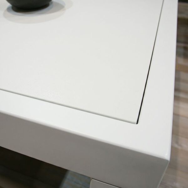 Table basse blanc laqué