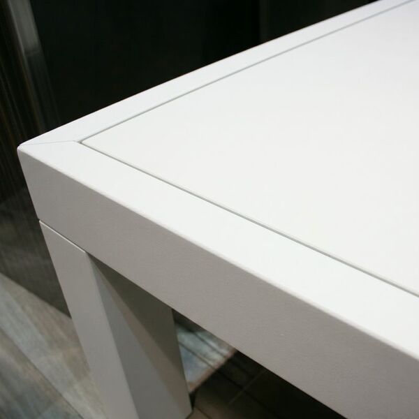 Table basse blanc laqué