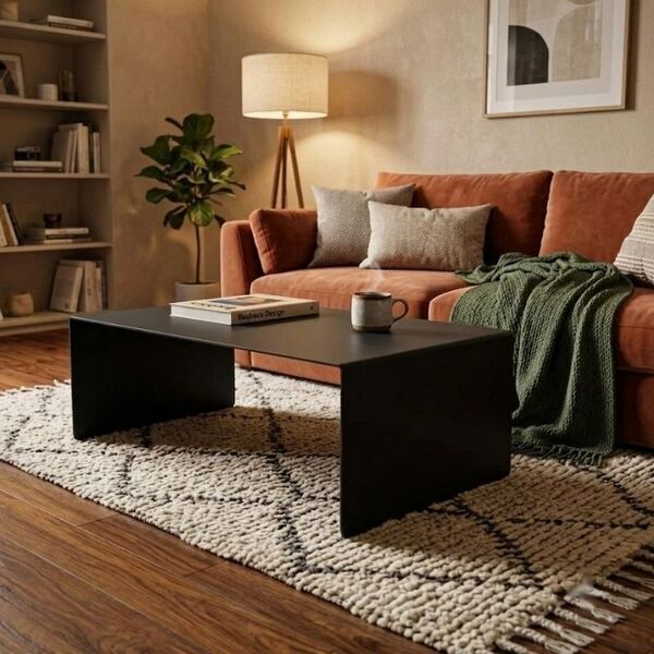 Table basse acier design