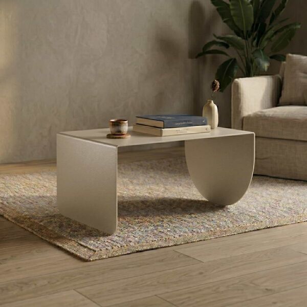 Table basse salon métal