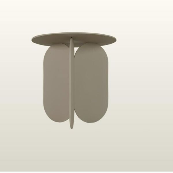 Table basse ronde design organique