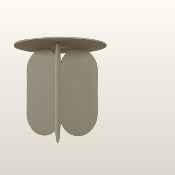 Table basse ronde acier