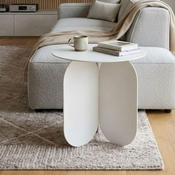 Table basse ronde acier