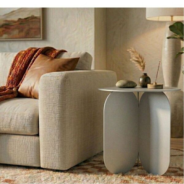 Table basse ronde acier