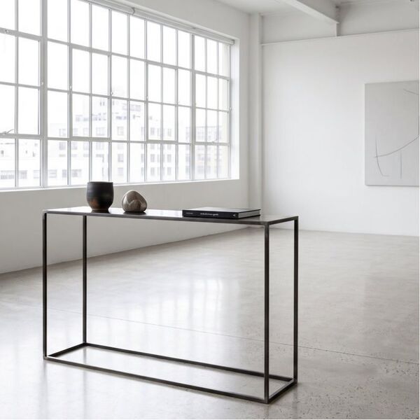 Console métal brut Design