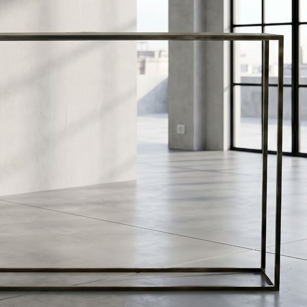 Console métal brut Design