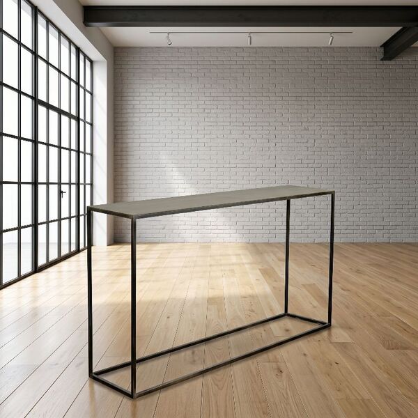 Console métal brut Design