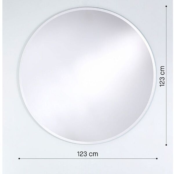 miroir rond biseauté