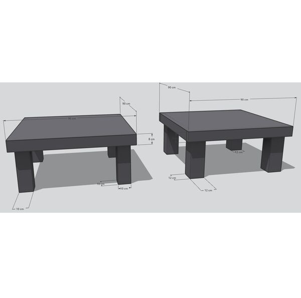 Table de salon industrielle