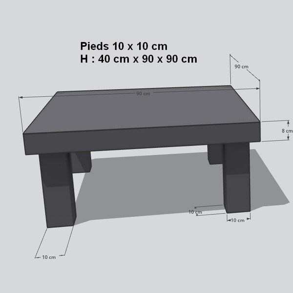 Table de salon industrielle