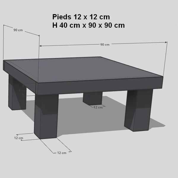 Table de salon industrielle