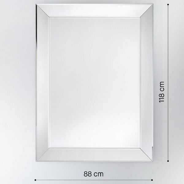 Miroir rectangle lumineux