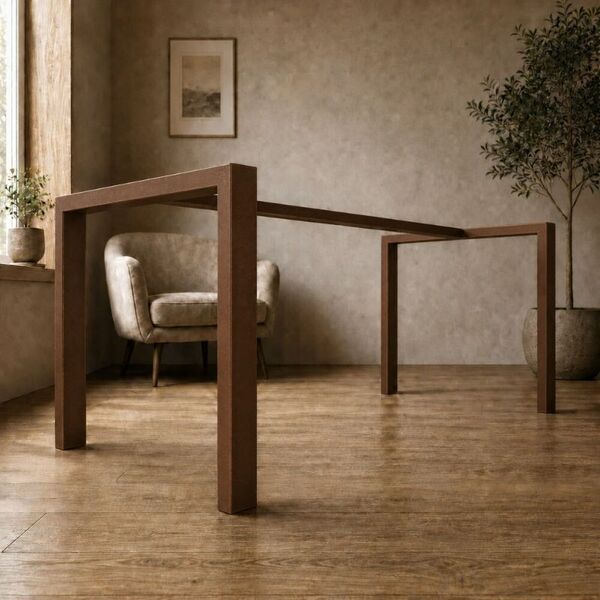 Pieds de table avec barre 8 x 4