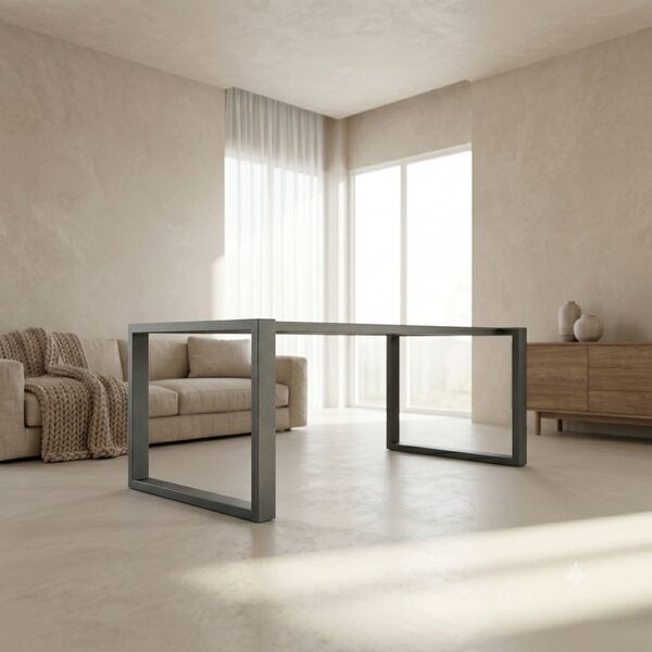 2 Pieds en U de table originale