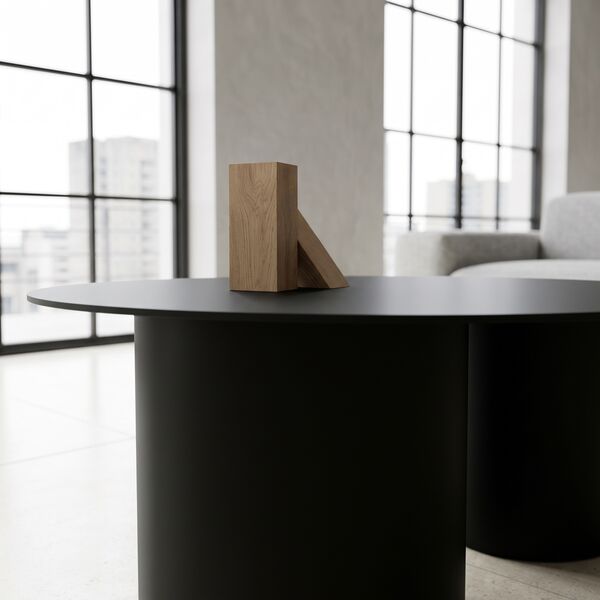 Table basse ronde beige