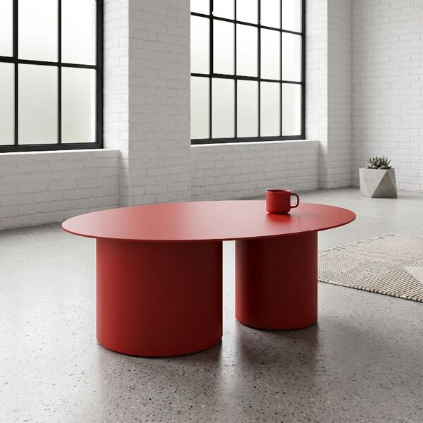 Table basse ronde industrielle