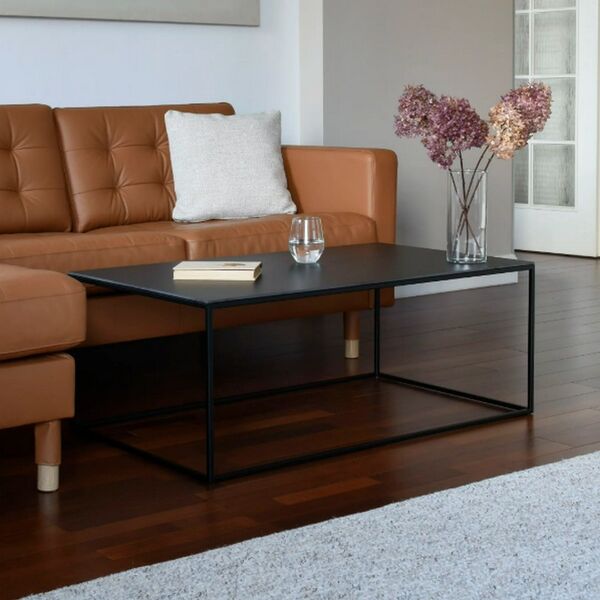 Table Palette Acier Sur Pieds Table Design Table Basse Metal Bois